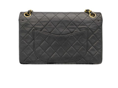 Chanel Classic Quilted Caviar Black Double flap Bag Pre Owned