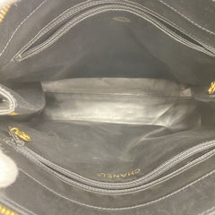 CHANEL CC LOGO BLACK TOTE BAG PRE-OWNED