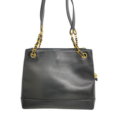 CHANEL CC LOGO BLACK TOTE BAG PRE-OWNED