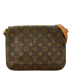 Louis Vuitton Musette Tango Brown Women Bag Pre Owned