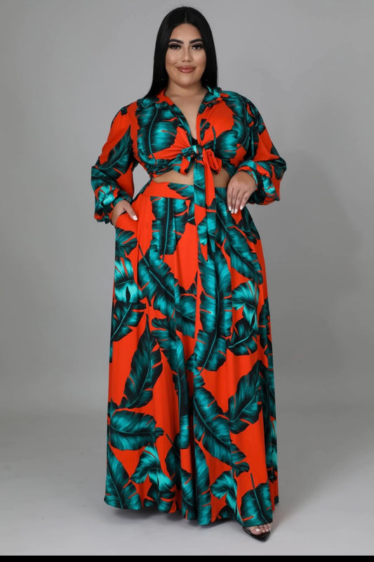 Focus on me Floral 2sets pieces skirt